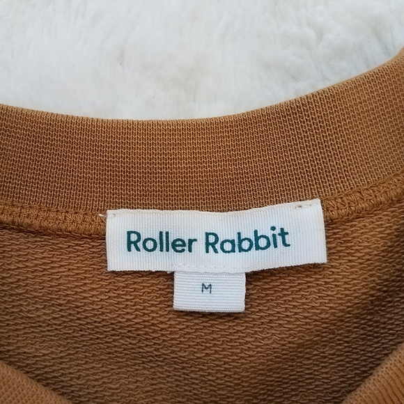 Roller Rabbit Cassia Sweatshirt in Coffee - Picture 6 of 7